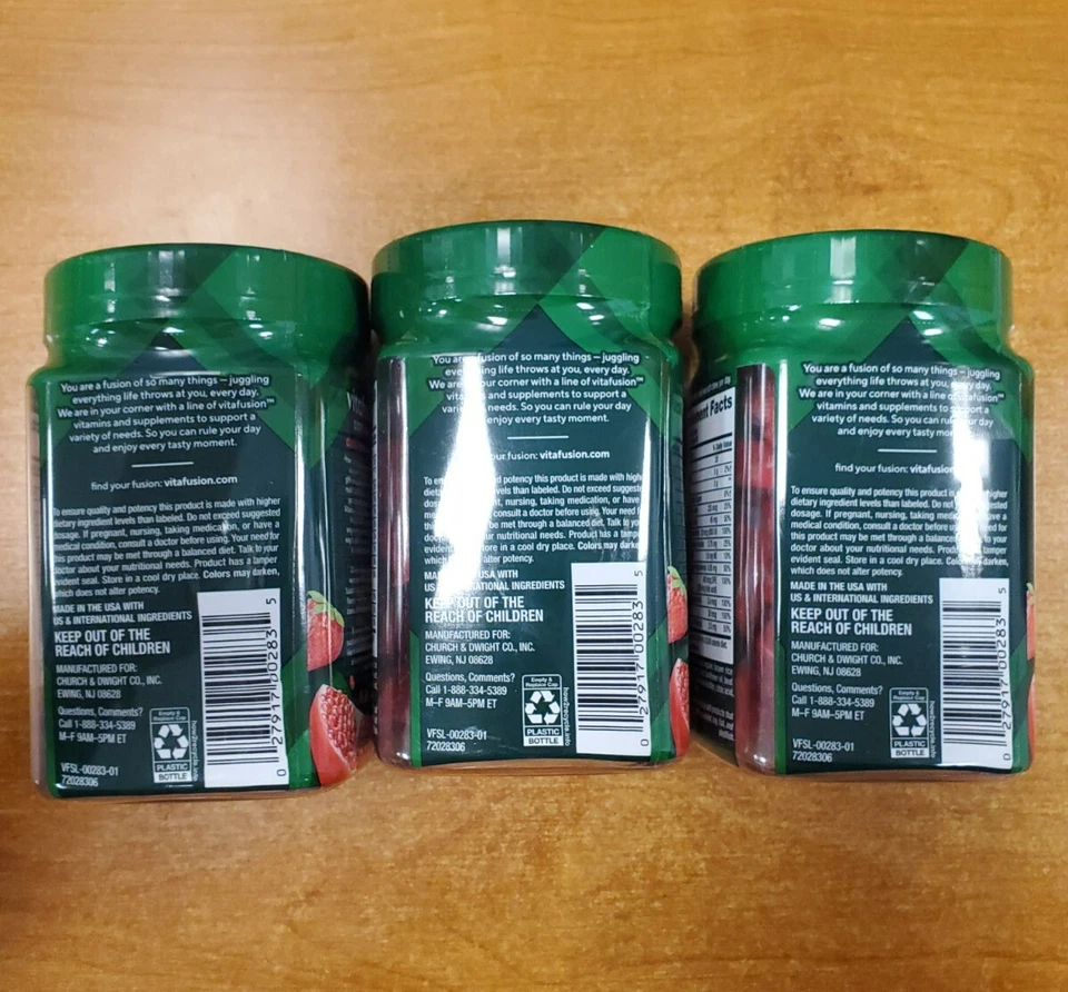 Мультивитамины для взрослых Vitafusion Chews Daily Wellness 30ea срок годности 12/31/25 W3B упаковка 3 шт. - Изображение 4 из 4