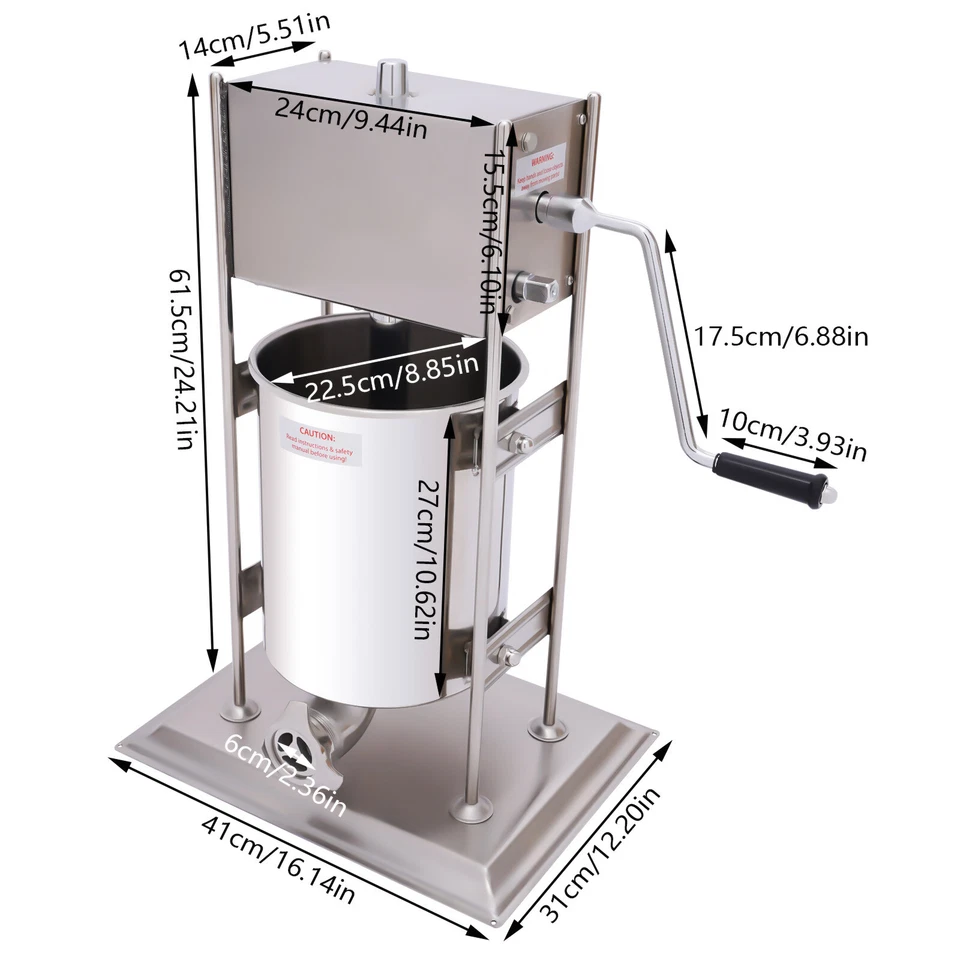 Para Máquina de Churros Vertical Manual Comercial Española 10L Fabricante de Churros Churrera Foto 3 de 4