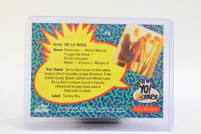 YO MTV Raps DE LA SOUL Music CARD Series 1 #14 | eBay