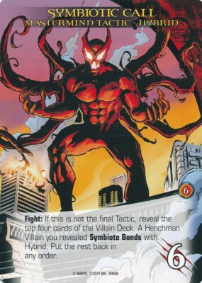 HYBRID Upper Deck Marvel Legendary VENOM Mastermind Tactic SYMBIOTIC CALL