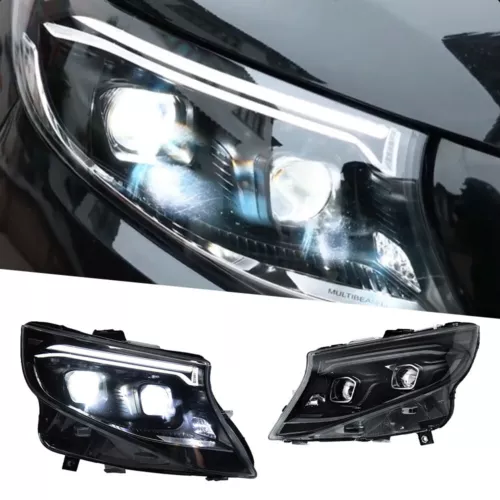 Par de faros delanteros LED para Mercedes Benz Clase V W447 Vito V220 V250 2015-23 - Imagen 12 de 14