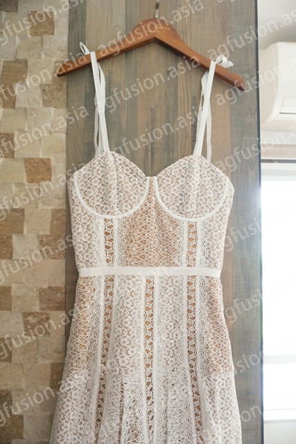 self portrait white midi dress