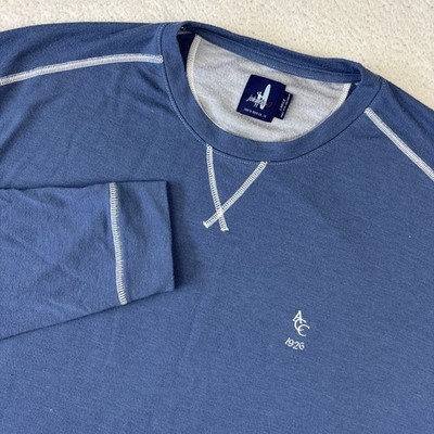 ATHENS COUNTRY CLUB x JOHNNIE-O Mens Crewneck Sweatshirt Large Stretch Terry LS