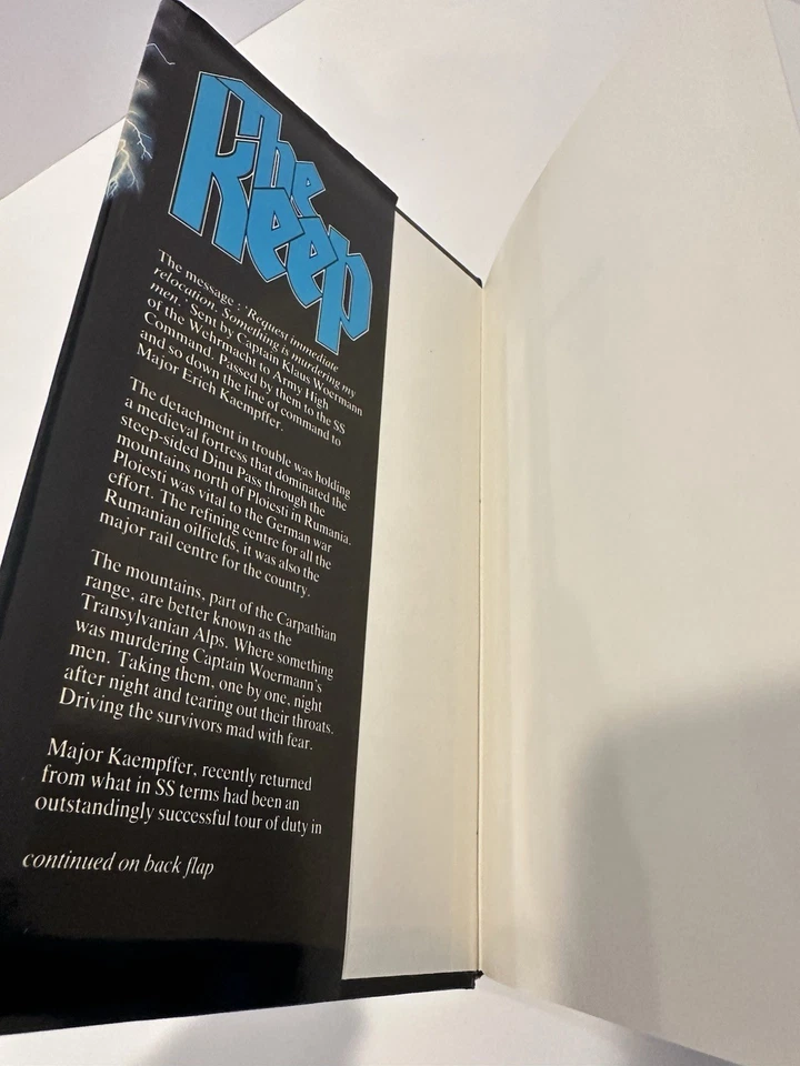 The Keep F Paul Wilson Hardback 1984 Horror Novel UK Rare! - Image 4 of 4