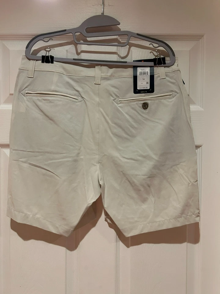 Pantalones Cortos Margaritaville Para Hombres 4 Vías Elastizados Secado Rápido Plateados Abedul Talla 34 W x 7 L Foto 2 de 2