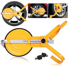 Radkralle Stahl Wegfahrsperre Wohnwagen Diebstahlsicherung Parkkralle Auto PKW