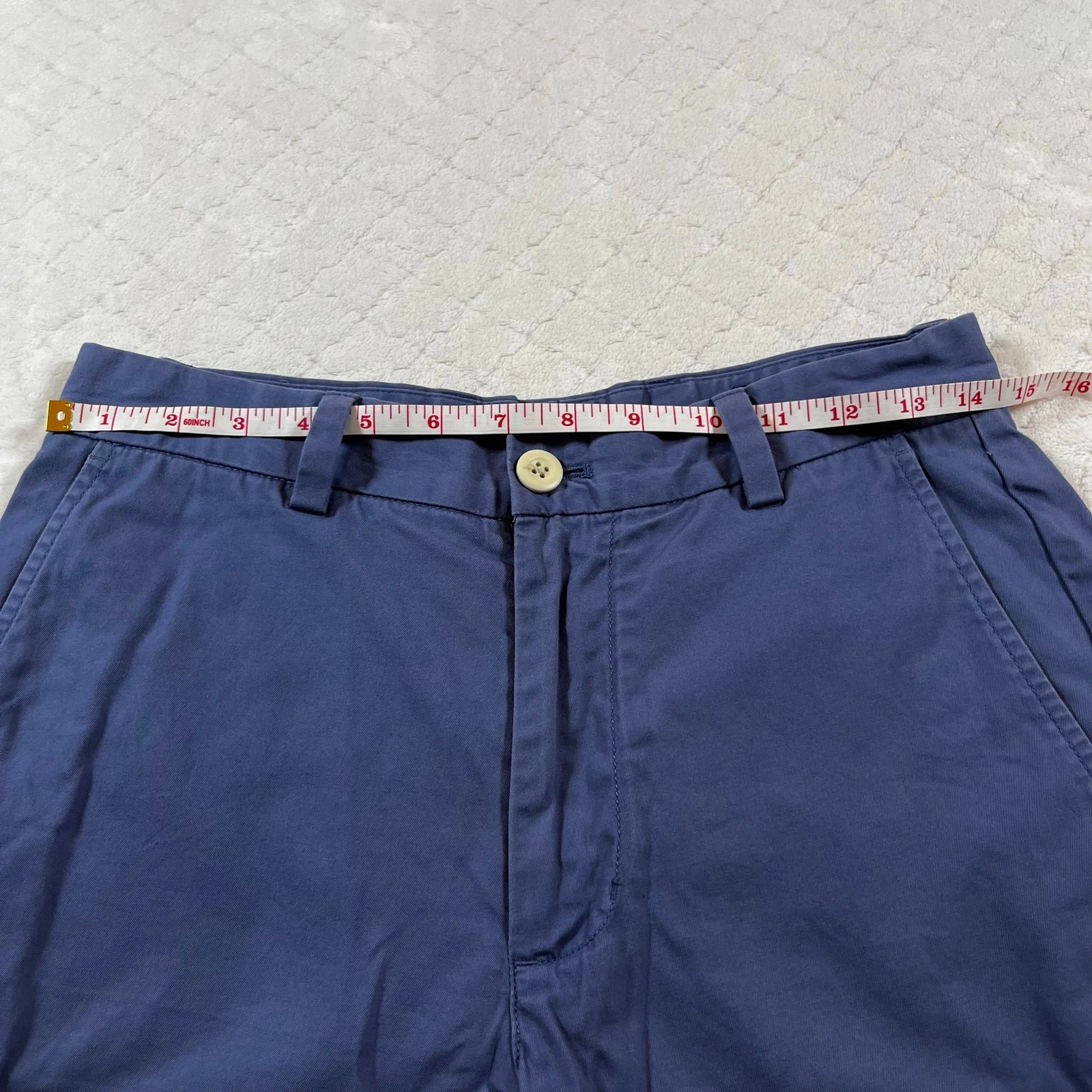 Mens Shorts Vinyard Vines Size 28 Chino Embroidery Sharks Blue Yellow