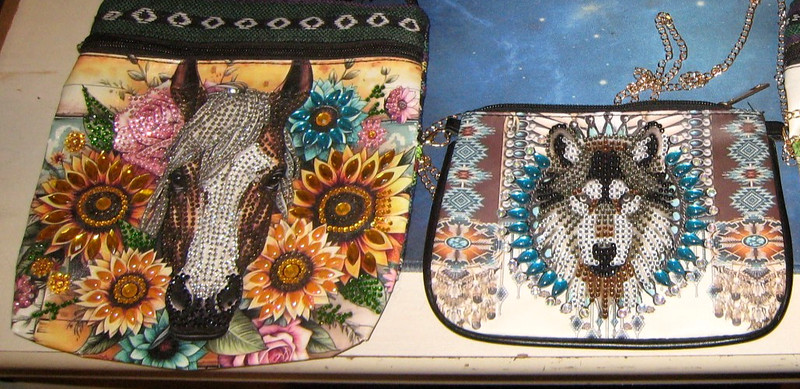 Diamond Art Highland Purses DIY Diamond Painting - LOT OF 2 - Horse & Wolf