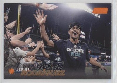 2023 Topps Stadium Club Orange Foil 77/199 Julio Rodriguez Rodríguez #33 0rd2
