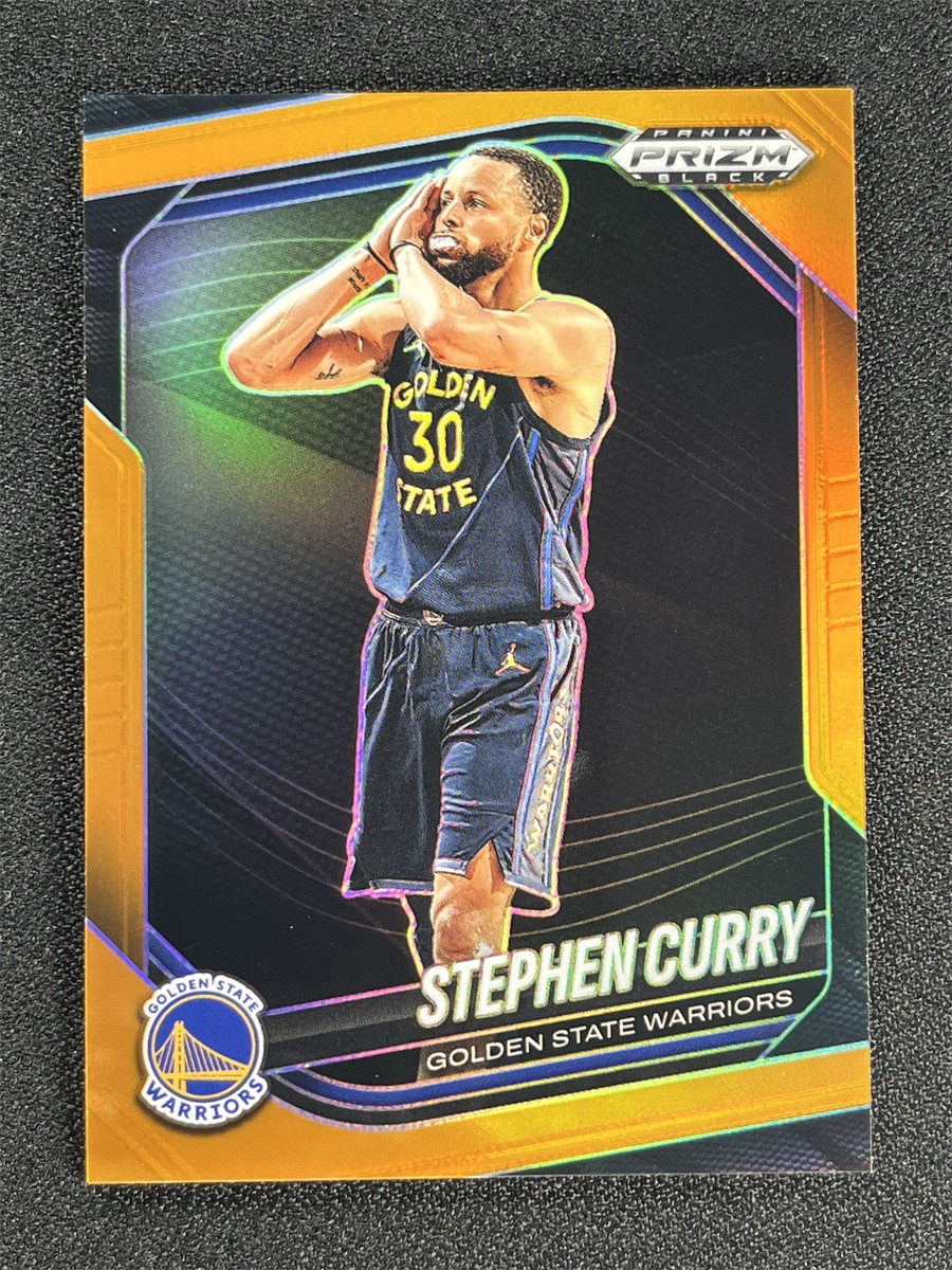 2024-25 Panini Prizm Black Stephen Curry #7 Night Orange Prizm Warriors /49