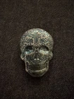 Monarch Hand Poured 2 Troy oz .999 Fine Silver Day of the Dead Cross Sugar Skull