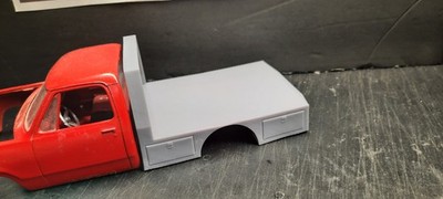 1/25 Model Flat Bed Ultility truck body high detail 3D resin  1:25 scale model