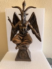 Baphomet Winged Horned Occult Pentagram Base Wiccan Pagan Statue Figurine