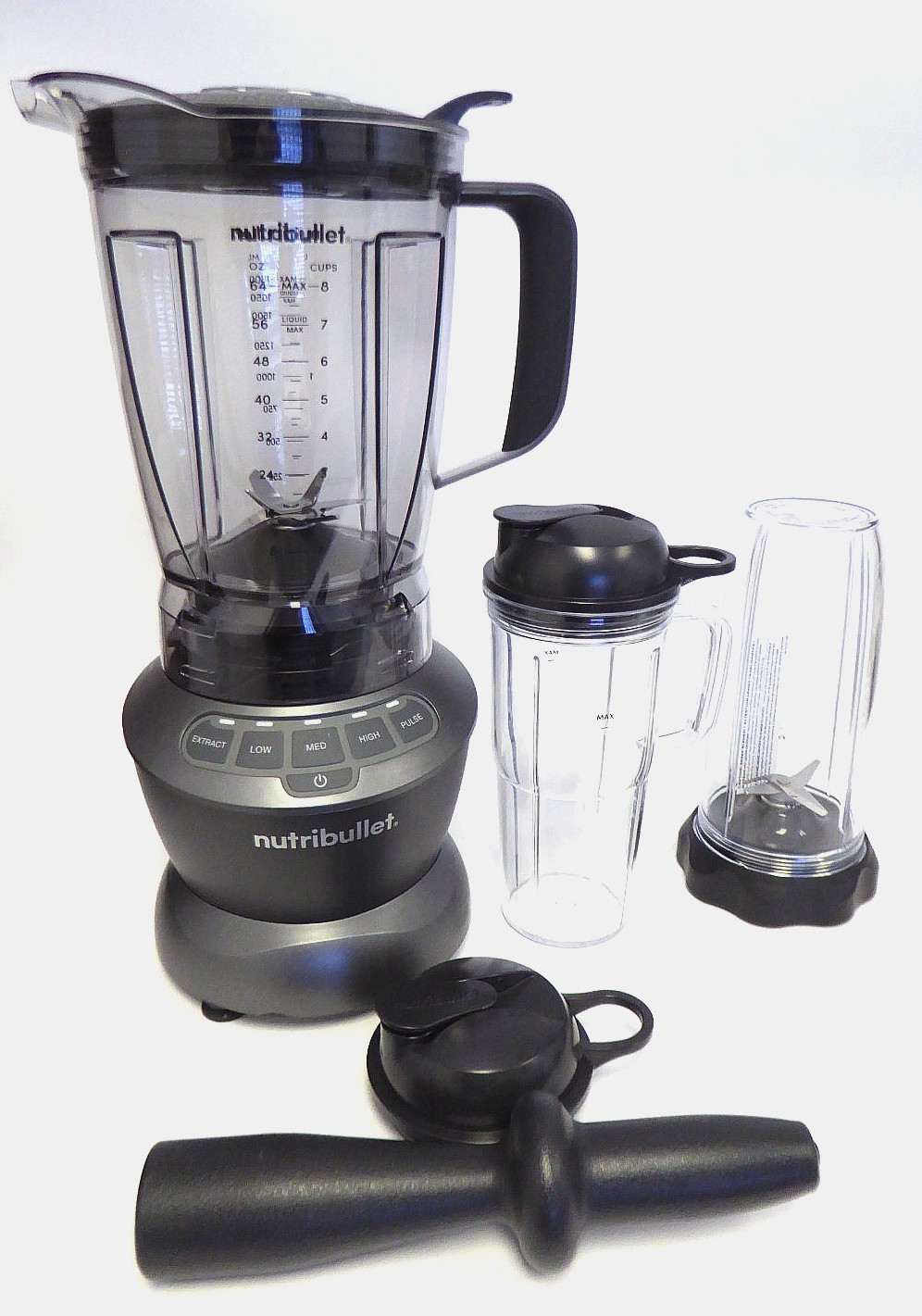Nutribullet 1200 Watt Combo Blender NBF50500 Gray IN BROWEN 
