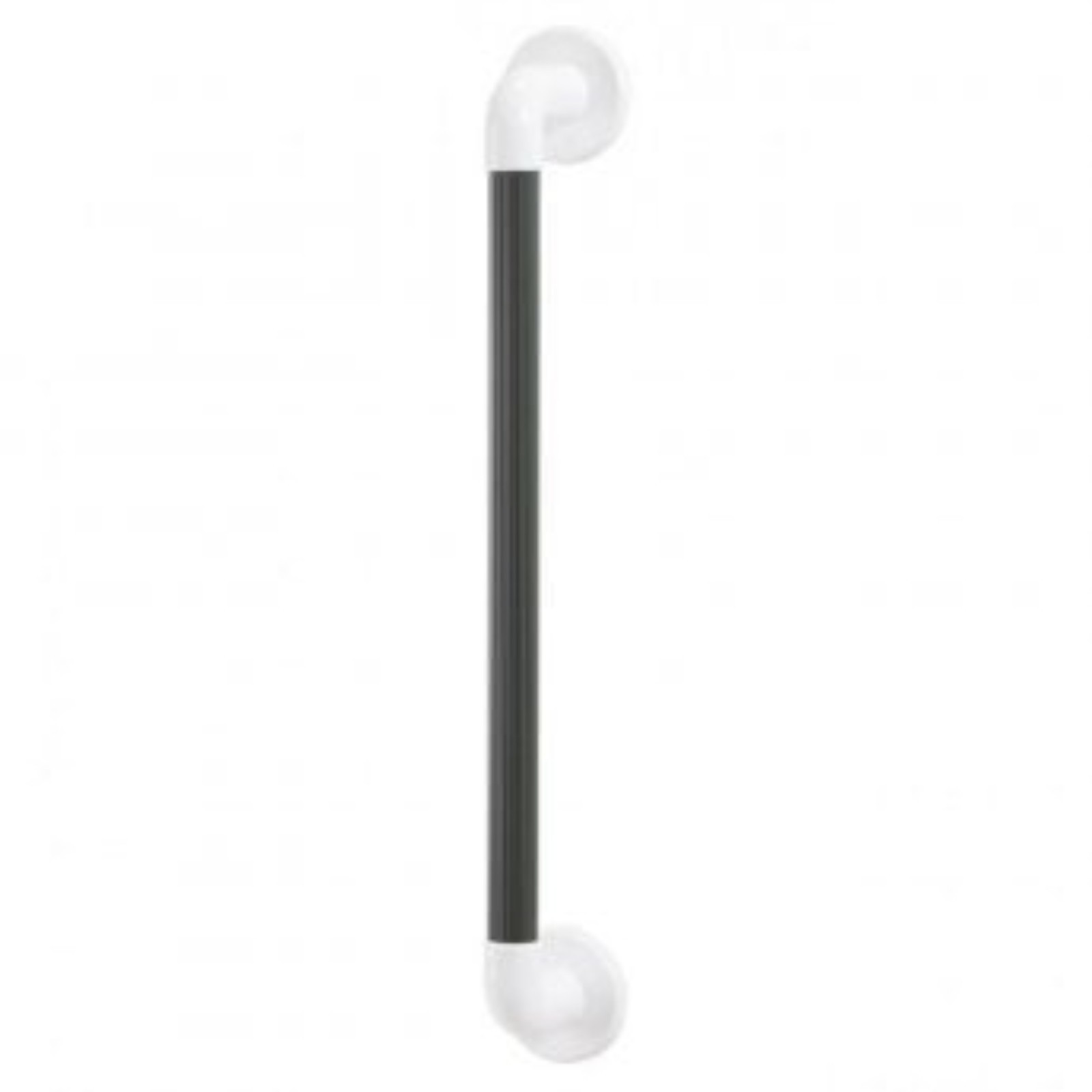 Disabled Grab Rail Straight Fluted Grey 600mm - AKW 1400 Series