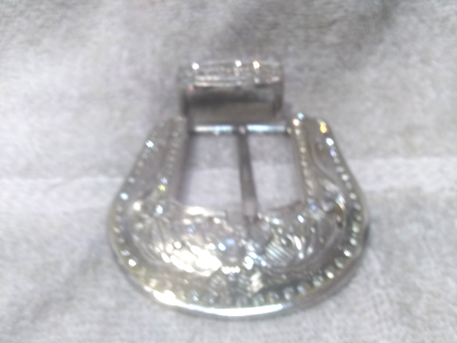 Large Rhinestone Filled Western Replacement Buckl… - image 4