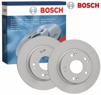 2X Bremsscheibe Bosch 0986479C63 2 Bremsscheiben Hinterachse Hinten FüR Honda