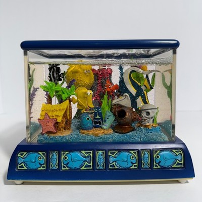 Rare Disney Finding Nemo Fish Tank Snow Globe Tiny Bubbles Works