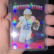 2025 Panini Certified Stars Mirror Pink Ladd McConkey #CST-LMY /199 Chargers