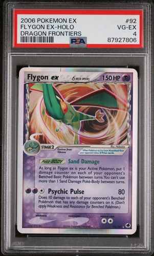 2006 Pokemon Ex Dragon Frontiers Holo Flygon Ex #92 PSA 4