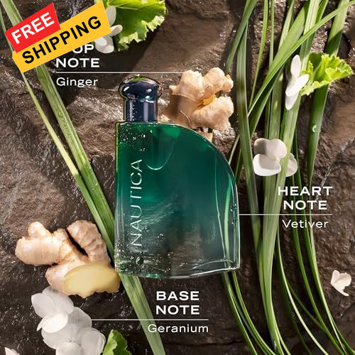 Nautica Color Green Eau de Toilette for Men, Woody 1.6 Fl Oz (Pack