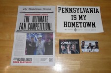Jonas Brothers Pennsylvania Is My Hometown Concert Memorabilia Paper Post Card