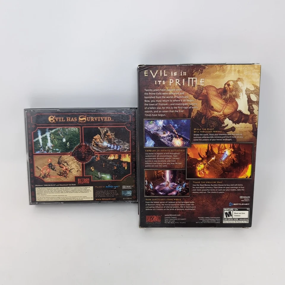 Diablo Game Lot: II 2 Jewel Case & III 3 Big Box (PC DVD-ROM) - Image 2 of 4