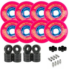 Revision Roller Hockey Wheels Indoor Clinger 74A - 8-Pack with Bearings - Choos