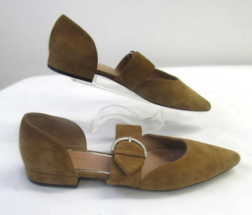 Linea Paolo Mujer Gamuza Camel Puntera Punta Plana Talla 8 Foto 3 de 4