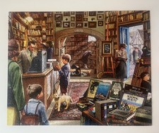 White Mountain JigSaw Puzzle 1000 Pieces OLD BOOK STORE Children Books Library