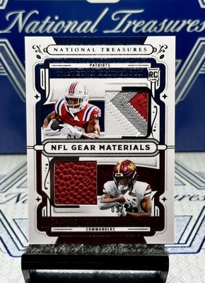 2025 National Treasures TreVeyon Henderson, Jacory CM, NFL Gear Combo RC,/49  