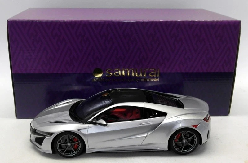 Kyosho 1/18 Scale Resin - KSR18023S Honda NSX Silver - Image 2 of 4