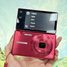 Samsung MV800 Digital Camera Selfie Flip-out Vlog 5x Zoom 16.1MP Red