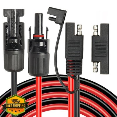 MOOKEERF 10FT Solar Panel SAE Adapter Cable