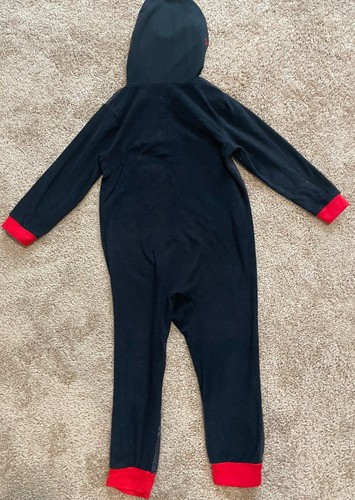 Marvel Spider-Man Miles Morales Kid 1-Piece Zip-Up Long Sleeve hooded PJs (XS) - Picture 6 of 11