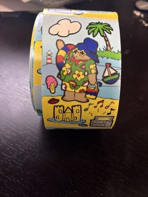 Vintage 1999 Paddington Bear At The Beach Sticker Mod Roll - Approx 65 Mods