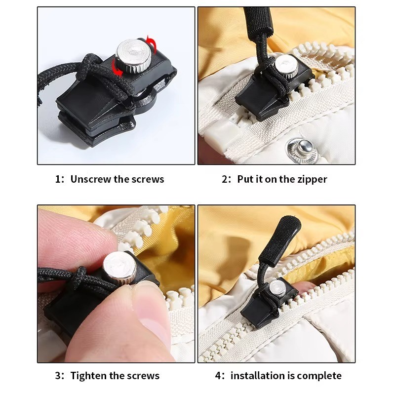 12 Pack Universal Quick‑Fix Zipper Repair Kit – Detachable Slider Replacement