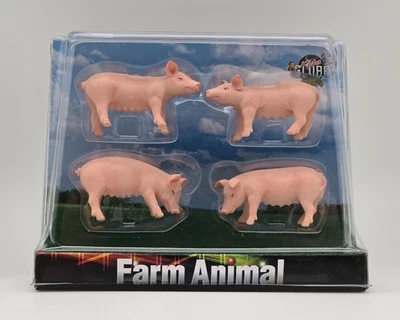 571905 Kids Globe Schweinchen, 4-teilig, M 1:32, Neu und OVP