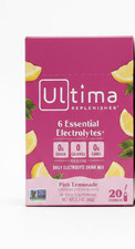 6/27 Ultima Replenisher Electrolyte Hydration Drink Mix, Pink Lemonade, 20 Serv