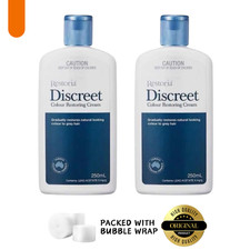 2 x Restoria Discreet Hair Cream Gradual Grey Blending Color Enhancer 250ml