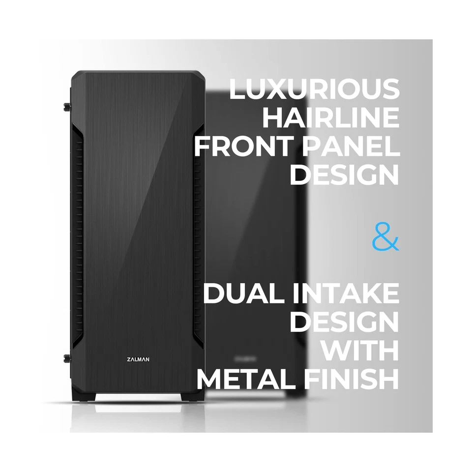 Zalman - S3 - ATX Mid-Tower PC Case - Full Acrylic Side Panel - 3x Case Fan 1... - Image 2 of 4