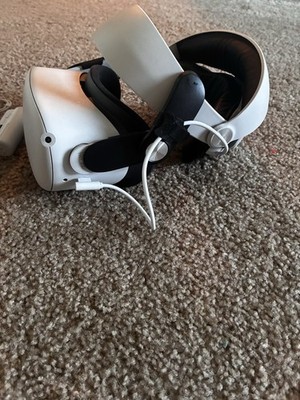 Meta Quest 2 VR  Headset W/ Controllers And Upgraded Head strap