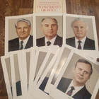Original Soviet set of posters Gorbachev, Yeltsin 1987 CPSU