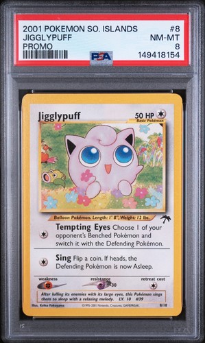 Jigglypuff graded PSA 8 for sale on eBay