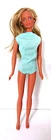 Vintage 1971 Barbie Sunset Malibu #1067 Mint Green/Lt Blue Bathing Suit Swim