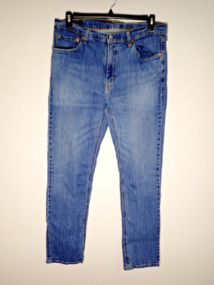 Levis 541 Athletic Mens 36x34 Denim Blue Jeans Medium Wash