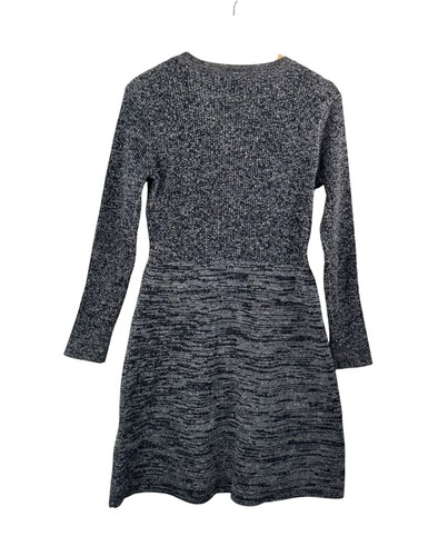 Club Monaco Wollmischung Pullover Kleid Preppy Money Grau 90er Grobstrick Gr. M - Bild 3 von 8