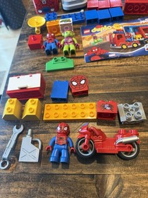 Lego Duplo Spider-Man Lot 10607 Bike and 10608 Spider Truck Adventure Complete