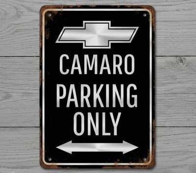 Camaro Parking Only 8 x 12 Vintage Novelty Metal Sign Shrink-Wrapped New!