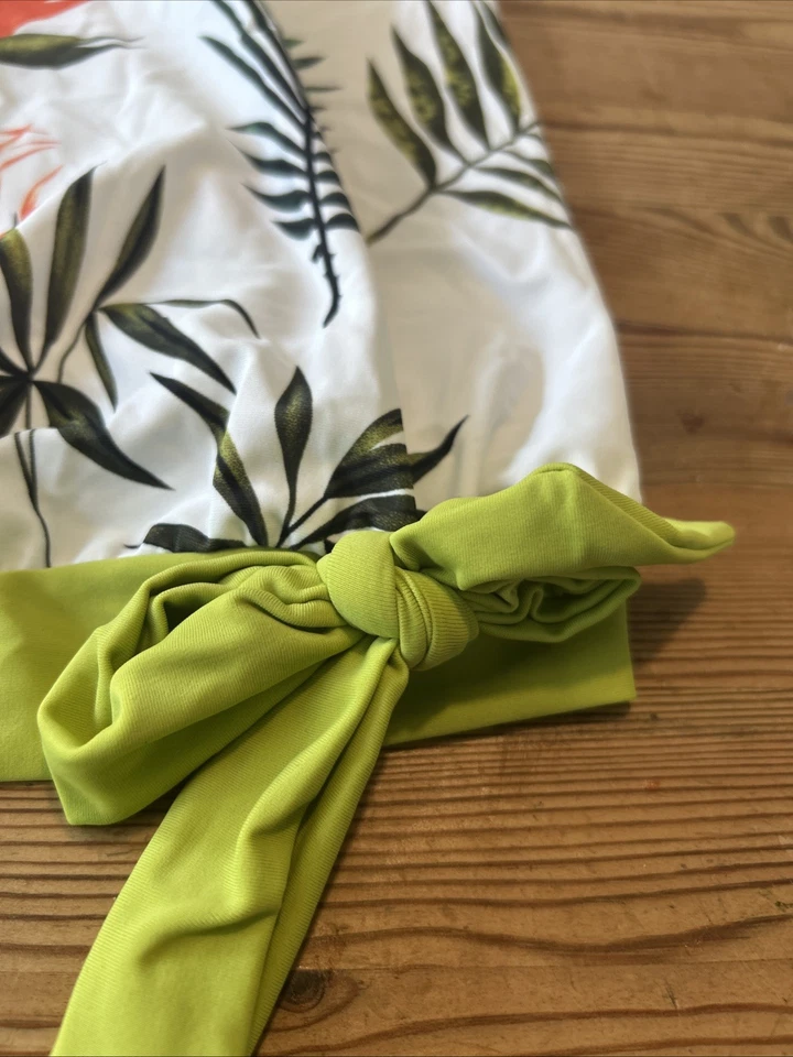 BPC Selection Tankini 40 Oberteil Weiß  Grün Farn Federn Gefüttert Neu! - Bild 3 von 4